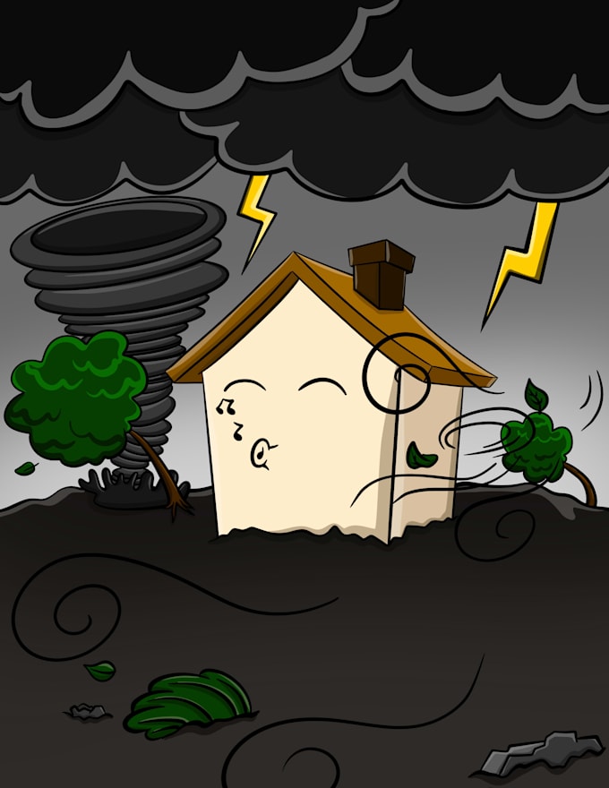 make a professionally made background cartoon illustration