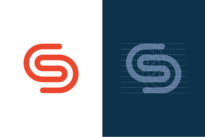 create minimal clever monogram logo