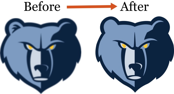 Vectorise convert, trace logo or image, convert raster to vector by