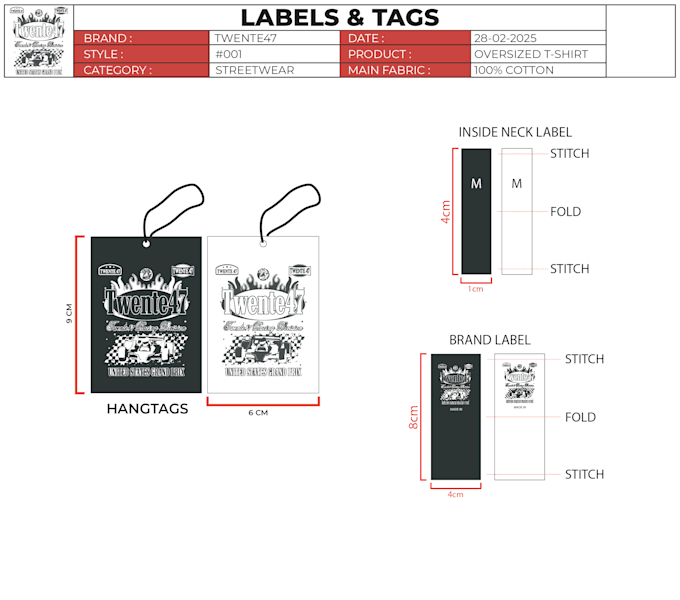 design clothing tech pack and mockups for manufacturing