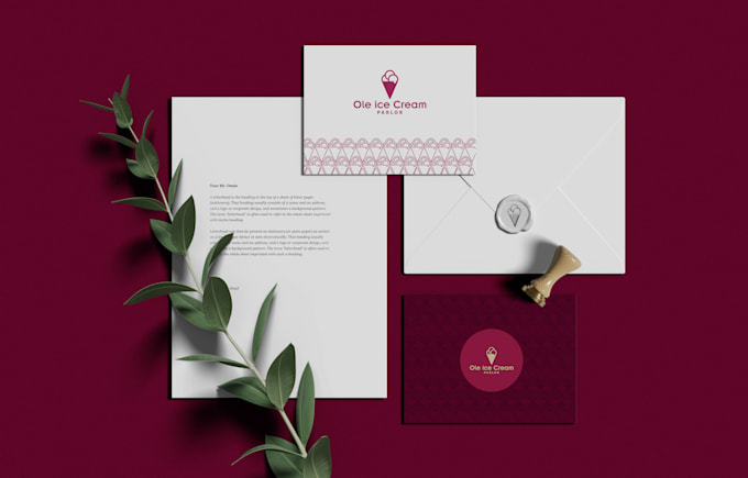 make a business card design and stationary