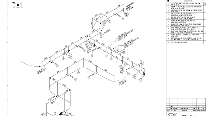 create piping isometric, ga, layout, plot plan on autocad