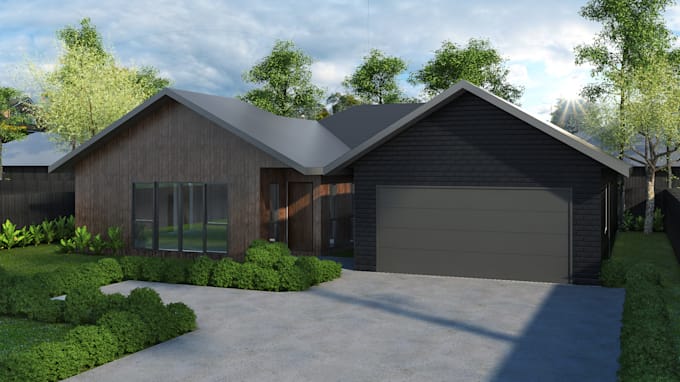 create 3d model and render the 3d architectural designs