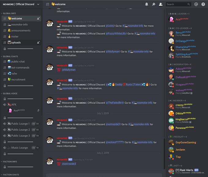 create a discord server for you
