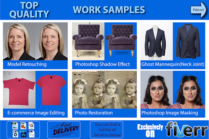 do photoshop editing and retouching,amzon product editing