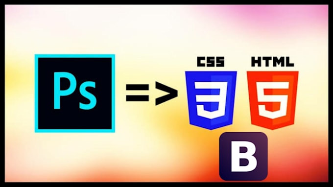 Convert psd file to html css and bootstrap by Krishnan_ | Fiverr