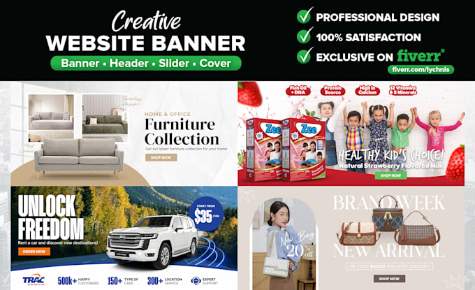 design website web banner ads for product or fashion ecommerce shopify or google