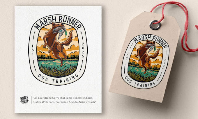 design retro vintage logo custom adventure, outdoor, etc