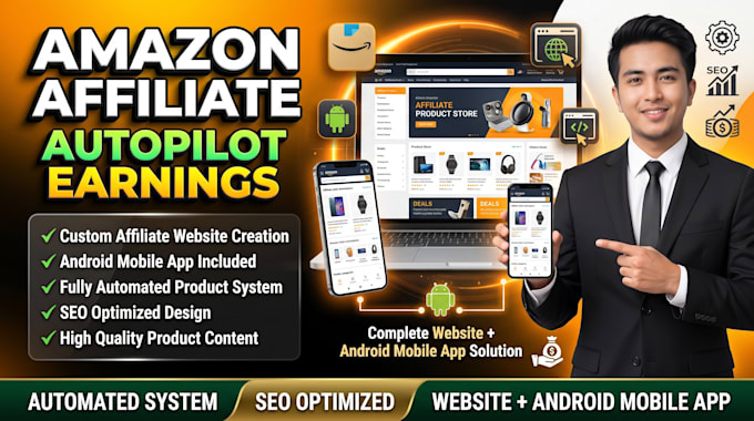 create amazon affiliate website with mobile app