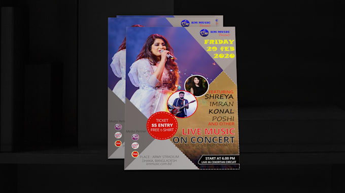 professionally design a flyer or poster