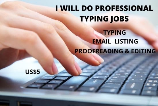 professional typist jobs