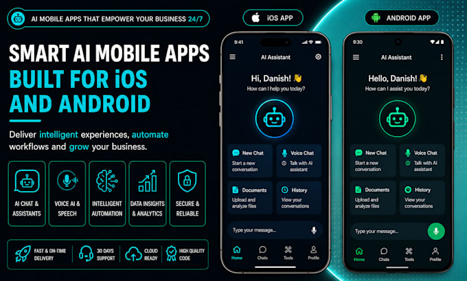 build ai powered mobile apps for ios and android
