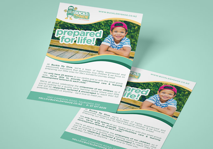 create a business flyer design or postcard design
