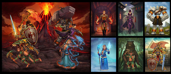 draw and paint a character for you