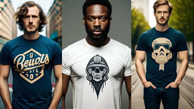 do custom typography, trendy and vintage t shirt design