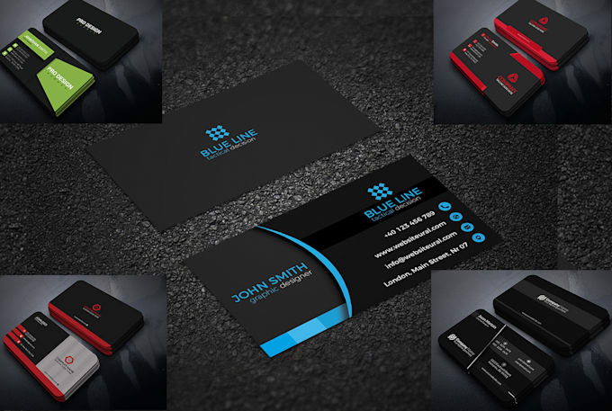provide a modern elegant business card