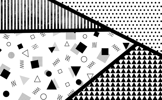 create retro or modern geometric patterns or backgrounds