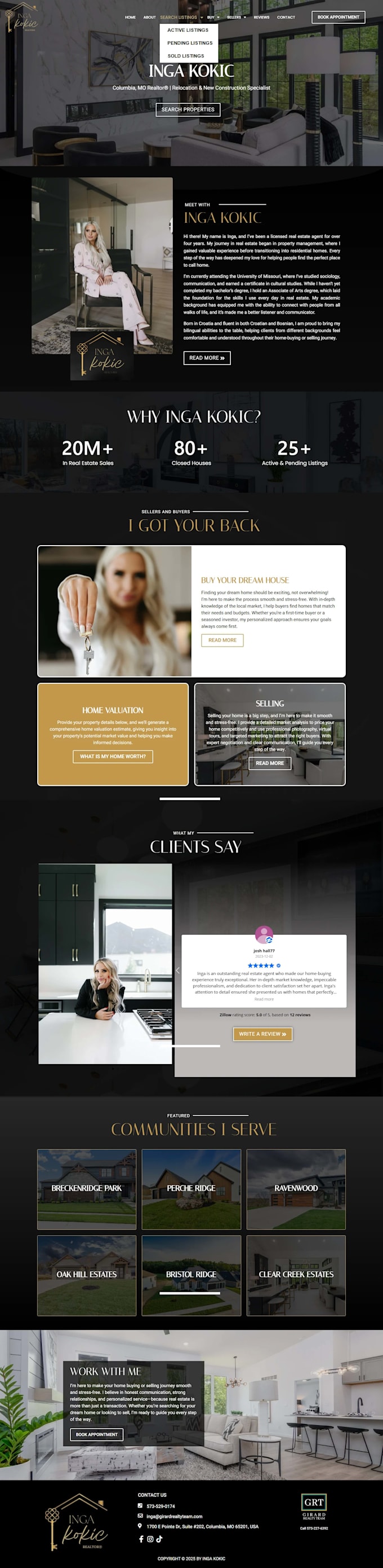 do real estate agent website design in wix, wordpress or gohighlevel integration