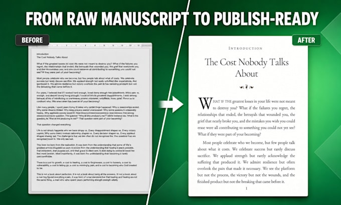 do ebook conversion and book formatting for kindle, KDP and print