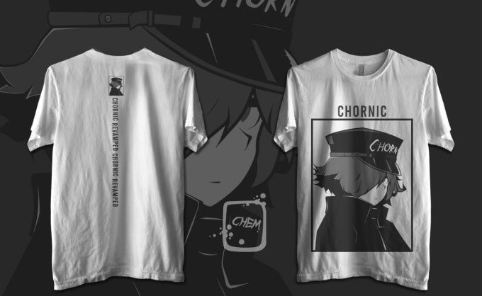 Create a custom anime illustrated t shirt design by Chemistryea | Fiverr