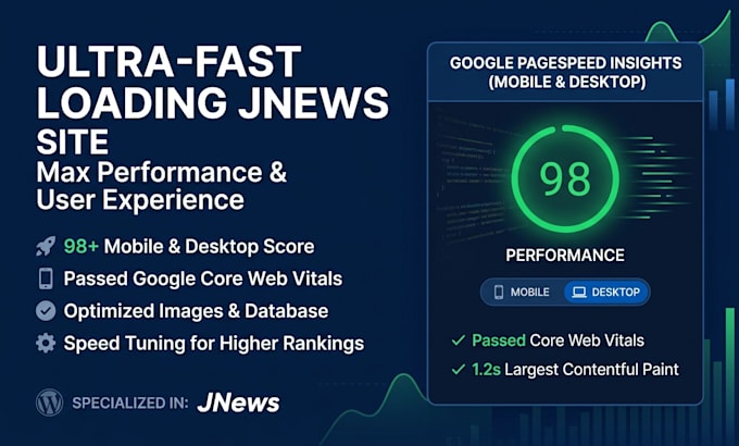 build fast loading wordpress magazine or news blog with jnews