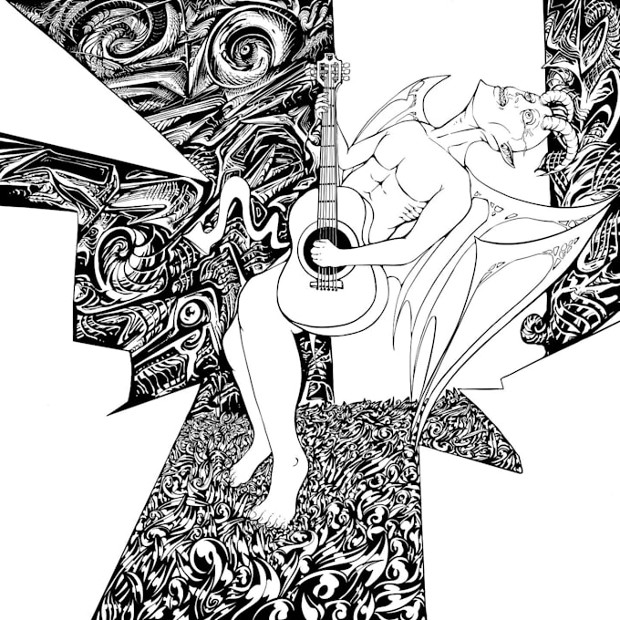 do dark art illustration