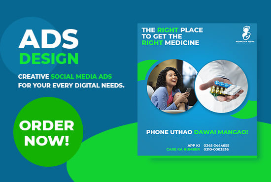 design creative google ads and facebook ads