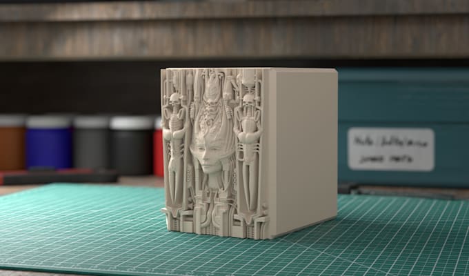 sculpt highly detailed relief 3d models