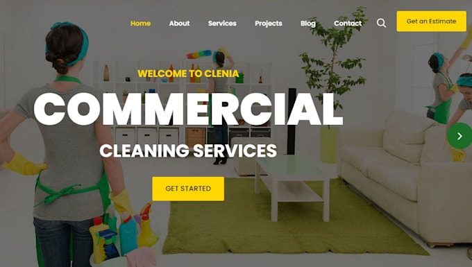 build a cleaning service website with a booking system