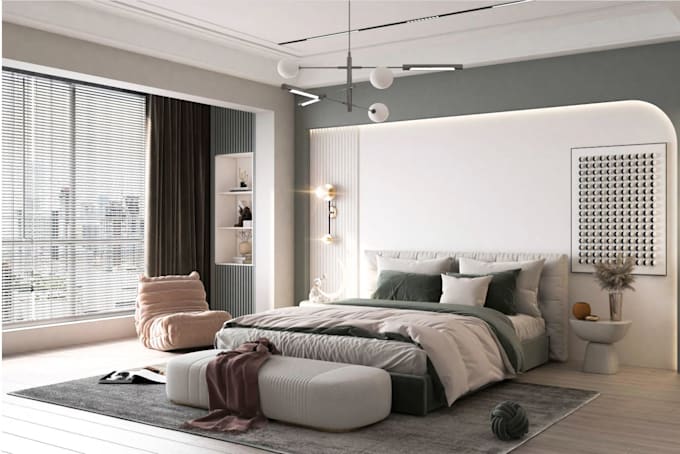 design and render interior, exterior by 3dmax