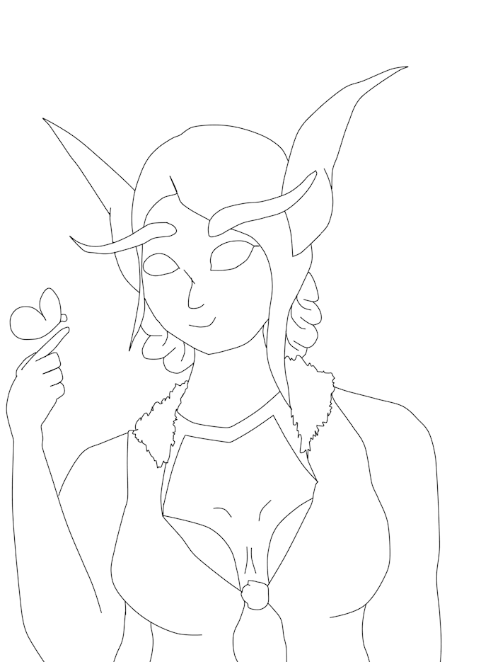draw anime looking character busts