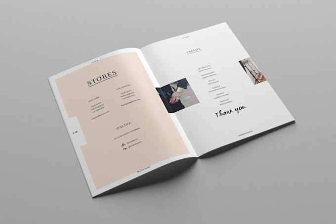design catalog, magazine, brochure, and any project with adobe indesign