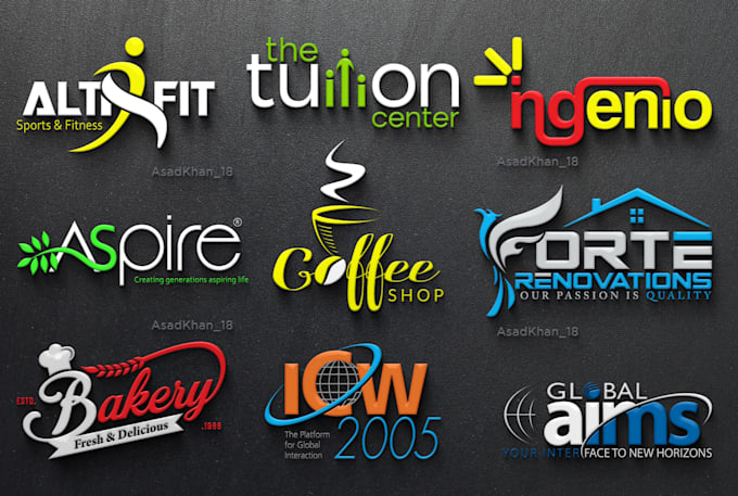 do professional, unique and modern 3d business logo design