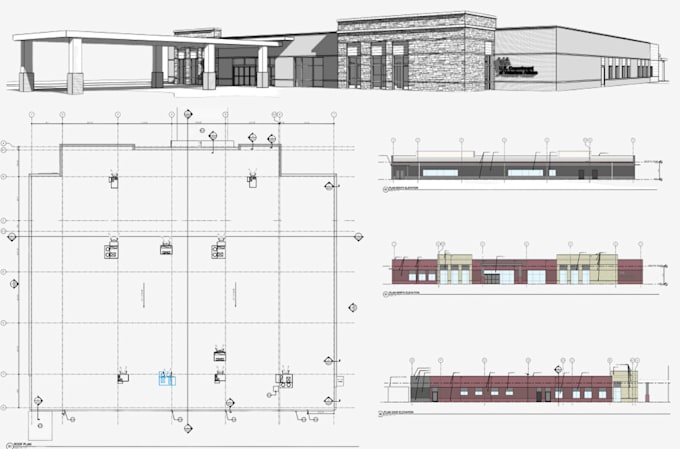 create 2d and 3d blueprints for construction