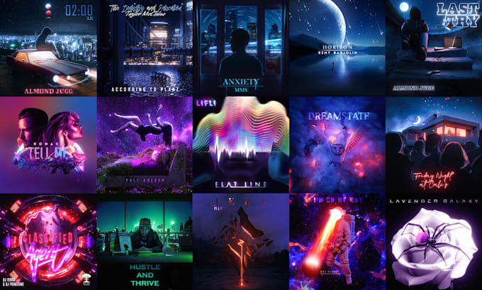 design a professional album, single cover, or mixtape