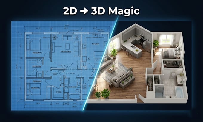 create stunning 3d floor plans