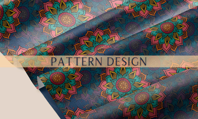 design seamless repeat pattern for textile and fabric print
