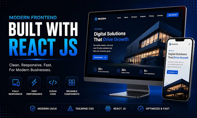 build a modern react js website