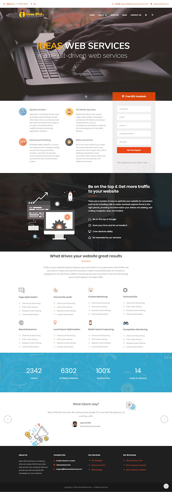 create a professional wordpress website for your business