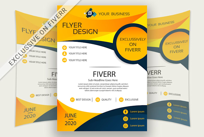 design modern, clean flyer or poster