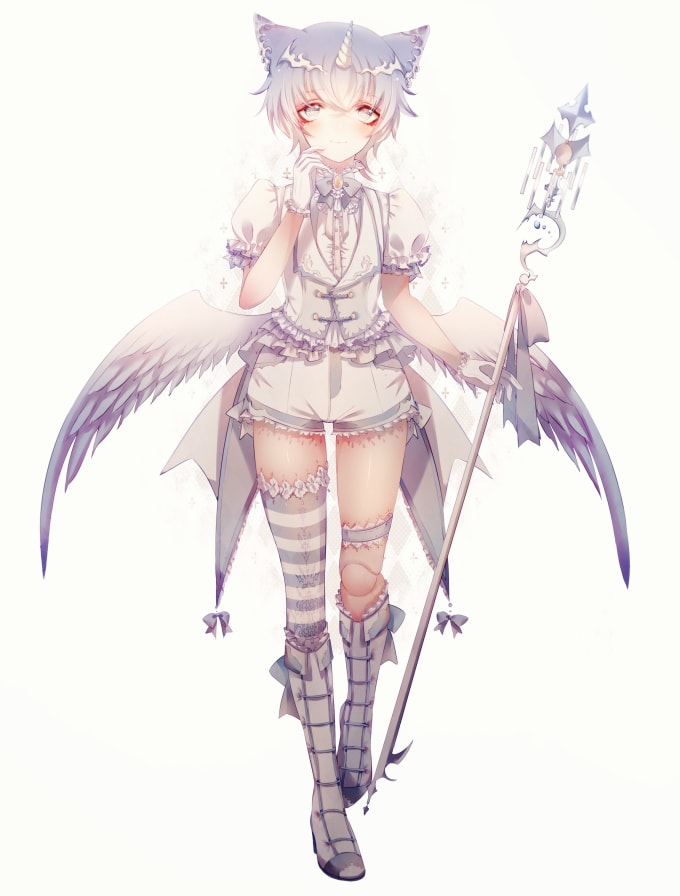 Draw Cute Beautiful Anime Character By Bananaxxx Fiverr