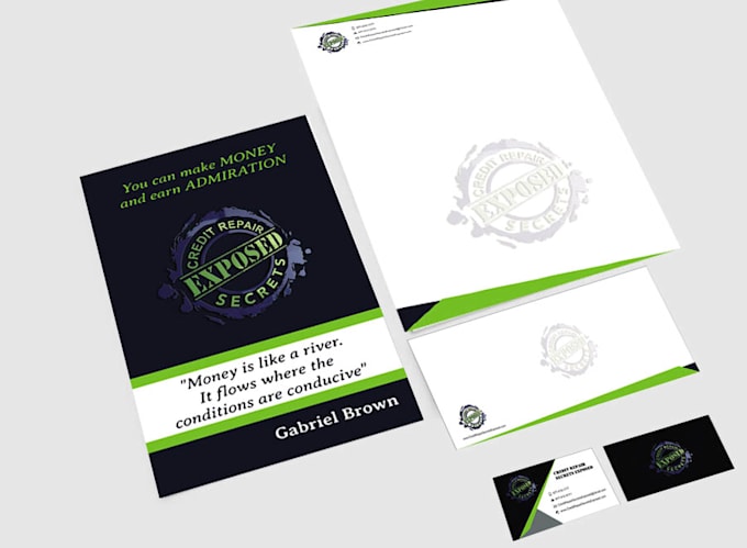design awesome business card letterhead envelope