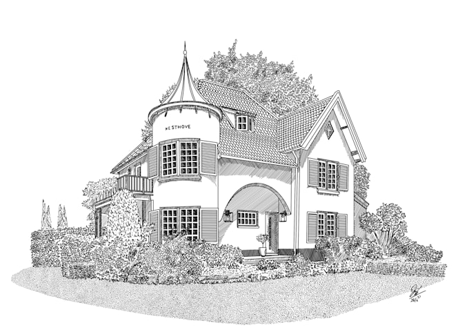 sketch your house or building