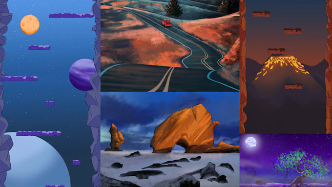 create a background art for your upcoming games