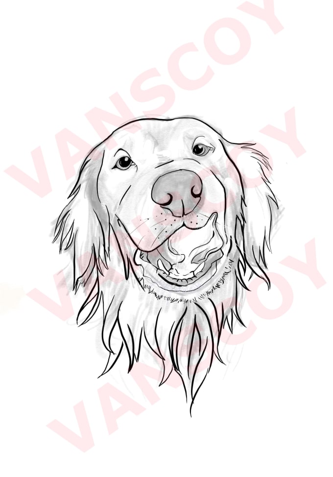 Draw your pets digitally by Jackievanscoy | Fiverr
