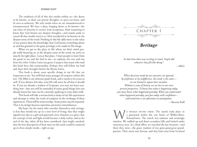 design book interior for print and ebook