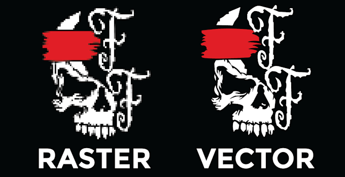 vector trace, redraw, raster to vector manually