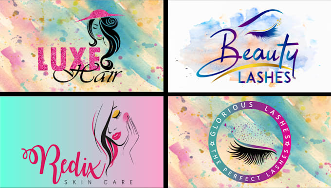do hair extensions boutique and eyelash logo