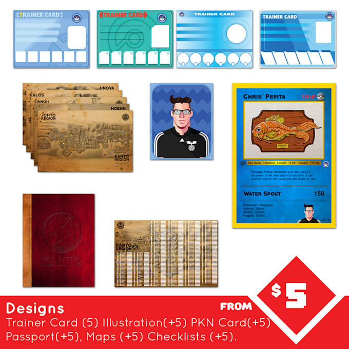 a personalized Pokemon trainer card