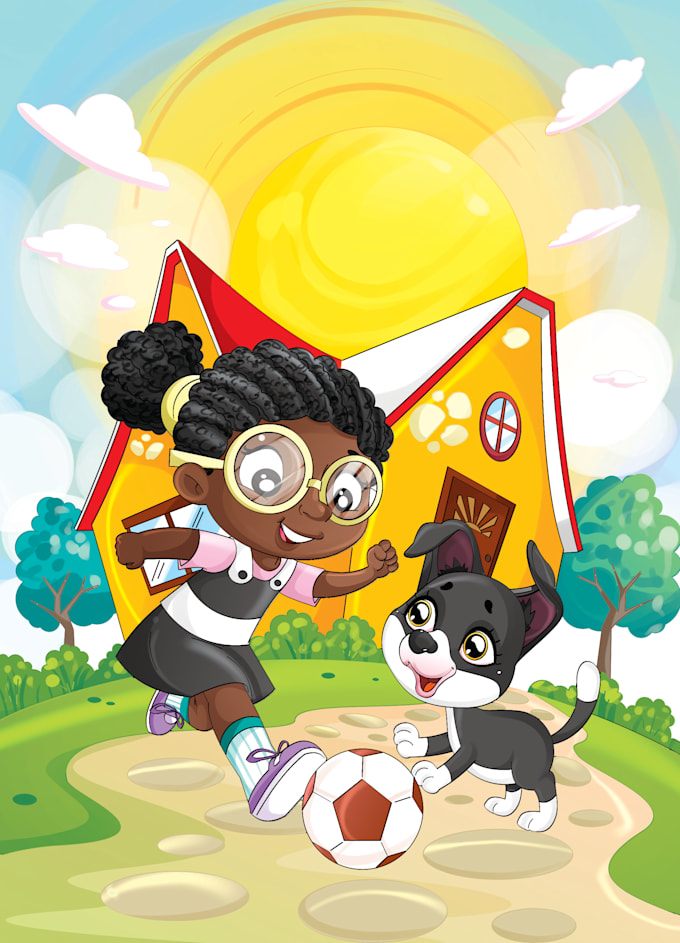 do children book illustration, kids book